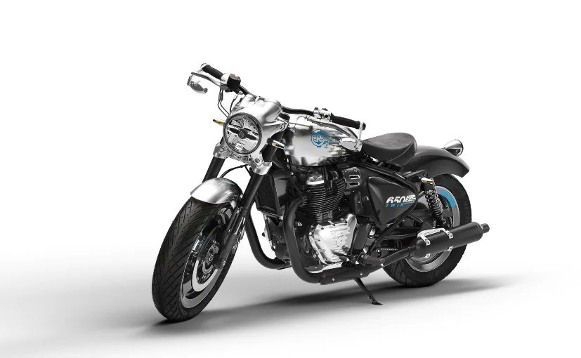 The @royalenfield #SG650Concept unveiled at @official_eicma most likely previews a new cruiser that will join the #Interceptor650 and #ContinentalGT650 in the future. 
#EICMA2021

Get more details here:
carandbike.com/news/eicma-202…
