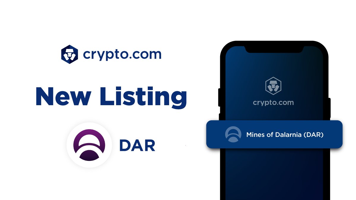 Mines of Dalarnia is listed in the https://t.co/vCNztATkNg App 🔔 Buy $DAR  at true cost with USD, EUR, GBP, and 20+ fiat currencies. Download the App  to start trading #DAR now! 👉