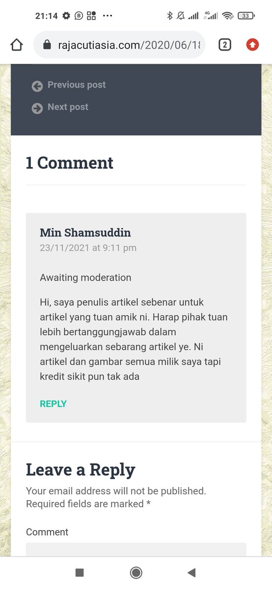 Sape rajacutiasia ni?? Suka2 amik artikel aku nih. Bukan artikel je sekali gambar2 aku dia amik ni!! 🙄🙄🙄. Ni artikel asal yg aku publish pada 30.08.2019

bebelancikmin.com/2019/08/terrap…