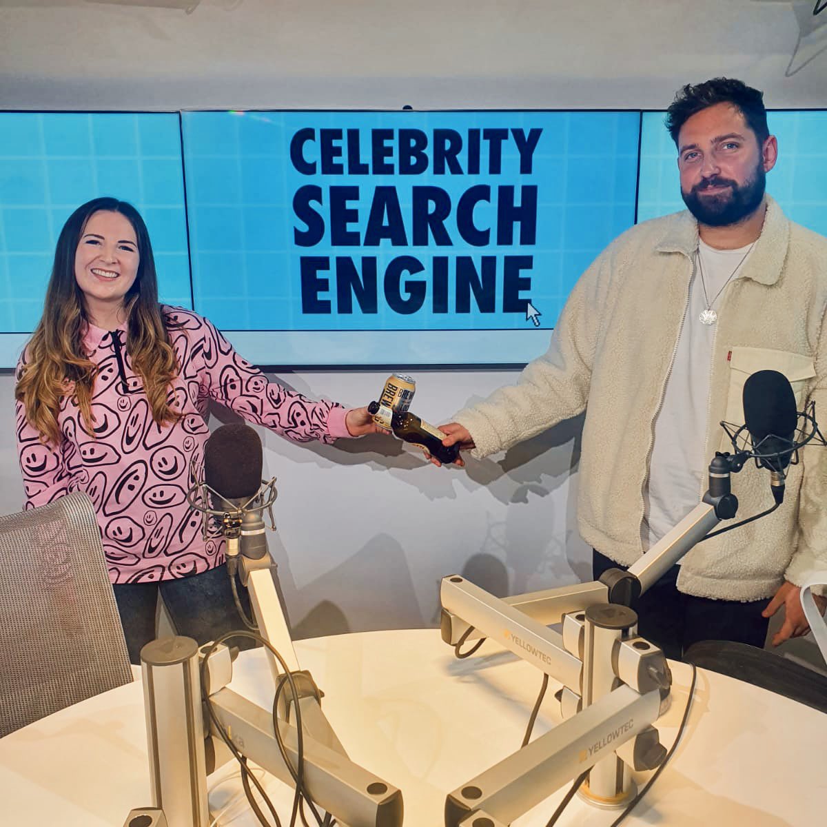 AbbieAbbiemac's tweet photo. The latest guest on #CelebritySearchEngine is @joshmeatsix 🍻 

I put to Josh all the internet searches about him and @youmeatsix &amp; we even found some fan fiction 🥵

Listen wherever you get your podcasts: https://t.co/pp1Iec0J5i https://t.co/U91SilQtek