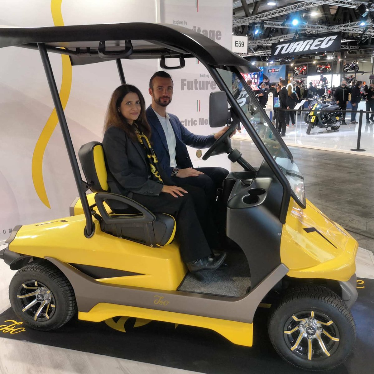 KineticgreenEV's tweet photo. We are really excited to announce the launch of our golf carts in a joint venture with Tonino Lamborghini. This range has been launched under the historic Italian brand ISO at this year's EICMA
#Kinetic #KineticGreen #EV #ElectricVehicles #2Wh #3Wh #GolfCarts #ToninoLamborghini https://t.co/XadB1O2A0h