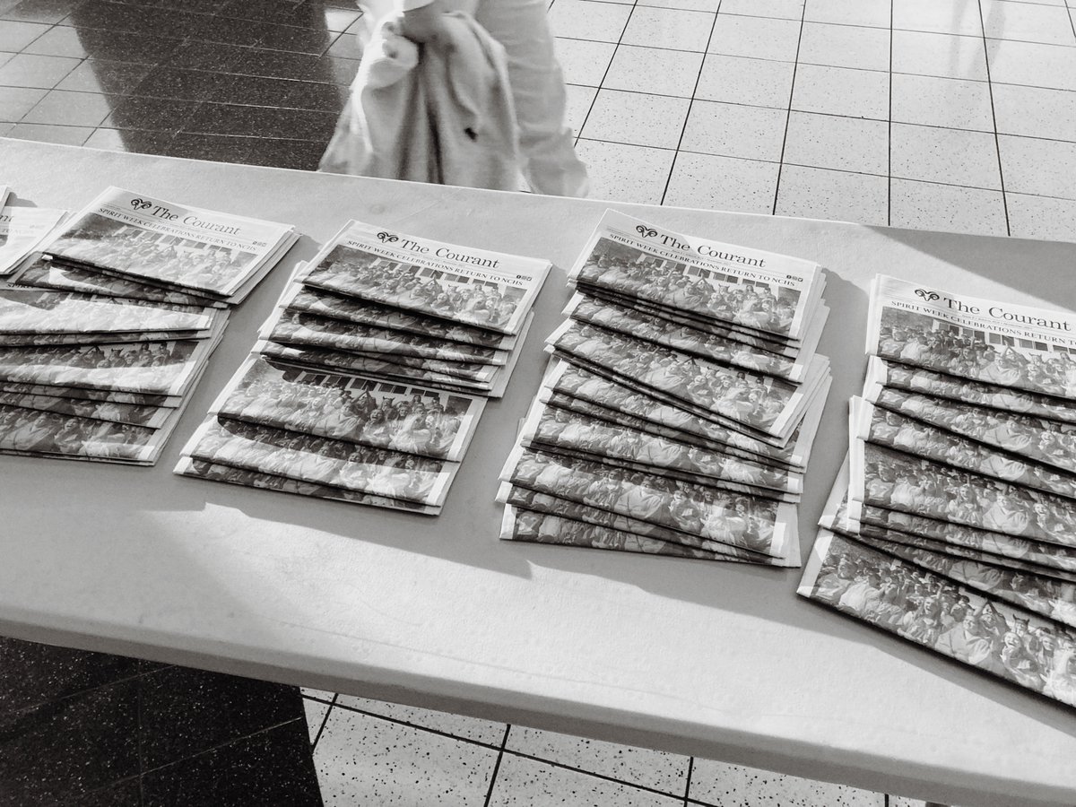 HAPPY COURANT DAY!!!! Go pick up a copy and give it a read! 🗞️🎉 <a href="/NCHSCourant/">NCHS Courant</a>