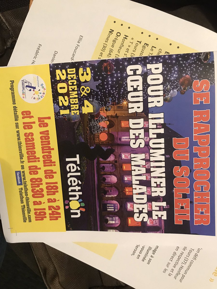 Conférence de presse du Téléthon aujourd’hui : Thionville est l’une des 8 villes françaises sélectionnées pour le lancement de l’édition 2021.
Rendez-vous sur France Télévisions dès le 3 décembre.
<a href="/F3Lorraine/">France 3 Lorraine</a>