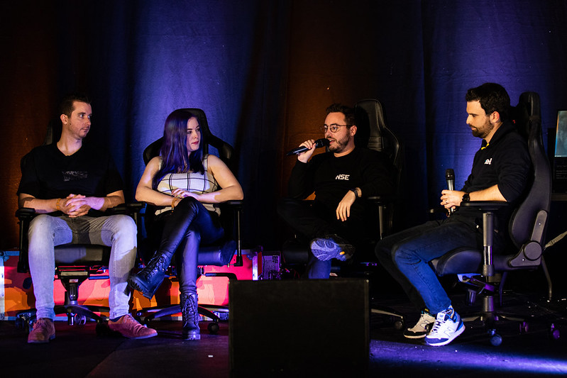 EPICLAN's tweet photo. As we launch our #PlugInto campaign, let's take a look back at our Community Building Panel at #EPIC34 featuring @BlueandQueenie, @QueenieandBlue, @nse_gg and @IntelUK, moderated by @jon_winkle
📺 https://t.co/nyVaxq2asM https://t.co/e2RjJ9k8bo