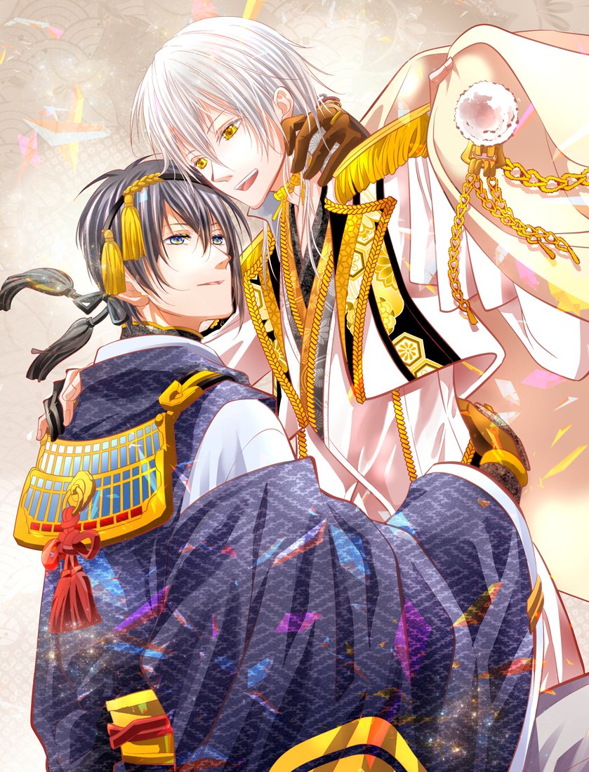11/28スパーク(閃華/ムン鶴)、みかつる新刊の表紙です☺
歌い手の鶴丸&政府三日月のお話。
『羊の海のトッカータ・上』(4枚め)の続きです。
よろしくお願い致します🙏