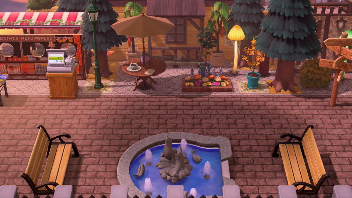Amala_Charity's tweet photo. The view from my shopping district. https://t.co/344F7jM51H #ACNHDesign #acnhinspo #AnimalCrossingNewHorizons https://t.co/GwdqGthTbt