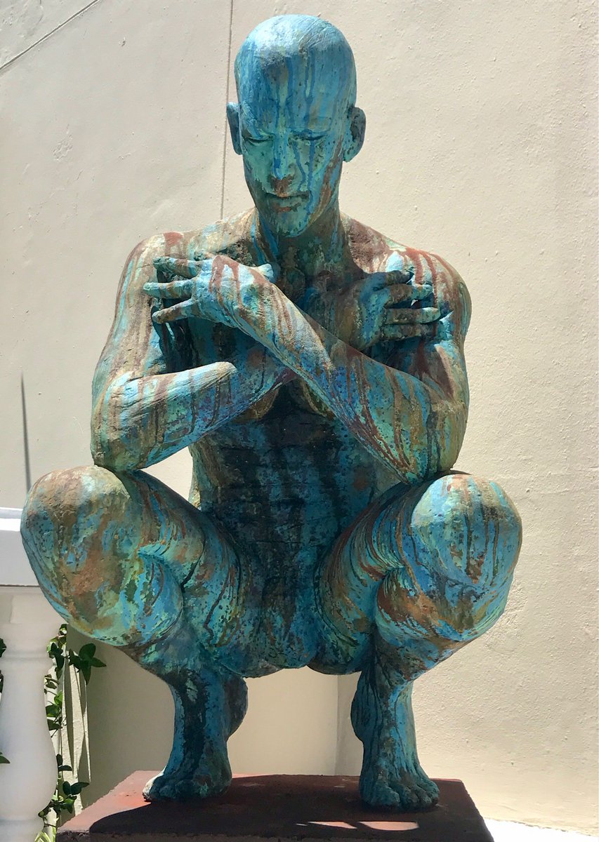 EllermanHouse's tweet photo. Thursday is around the corner and final preparations for the annual @artangelsafrica charity auction have started. Two remarkable sculptures have emerged at our terrace - Crouching Man and Two Ellies Are Better Than One.
#ArtAngels #Art #ClickLearning #AdoptAFuture https://t.co/nwPZZdATjL