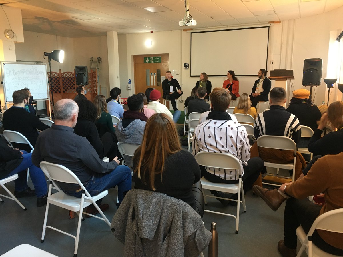 Coming back from a delicious lunch by <a href="/PUNJAB1JUNCTION/">Punjabi Junction</a> with a panel discussion!

•The Future of NoCode•

🎙️Hosted by @nile <a href="/nocodetech/">NoCode.Tech</a> 

Our panelists are:
✨Alex Reissig @simplicareUK
✨Wiktor Jurek <a href="/cobry/">Cobry 💻⛅</a>
✨Caitlin McDonald <a href="/cmcd_phd/">Caitlin McDonald</a> @createinf 

#NoCodeGathering #NoCode