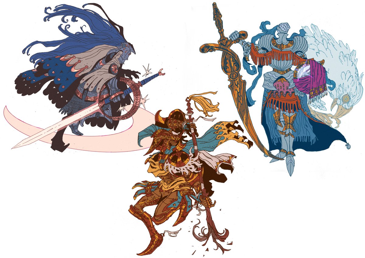 Anontloudeac's tweet photo. Here are all of the PALADINS of AL Andalus! Once again thank you for the continued support on this series! Still having a blast doing these but i'm also planning on expanding their stories in the future... https://t.co/hYaRNCIGdB
