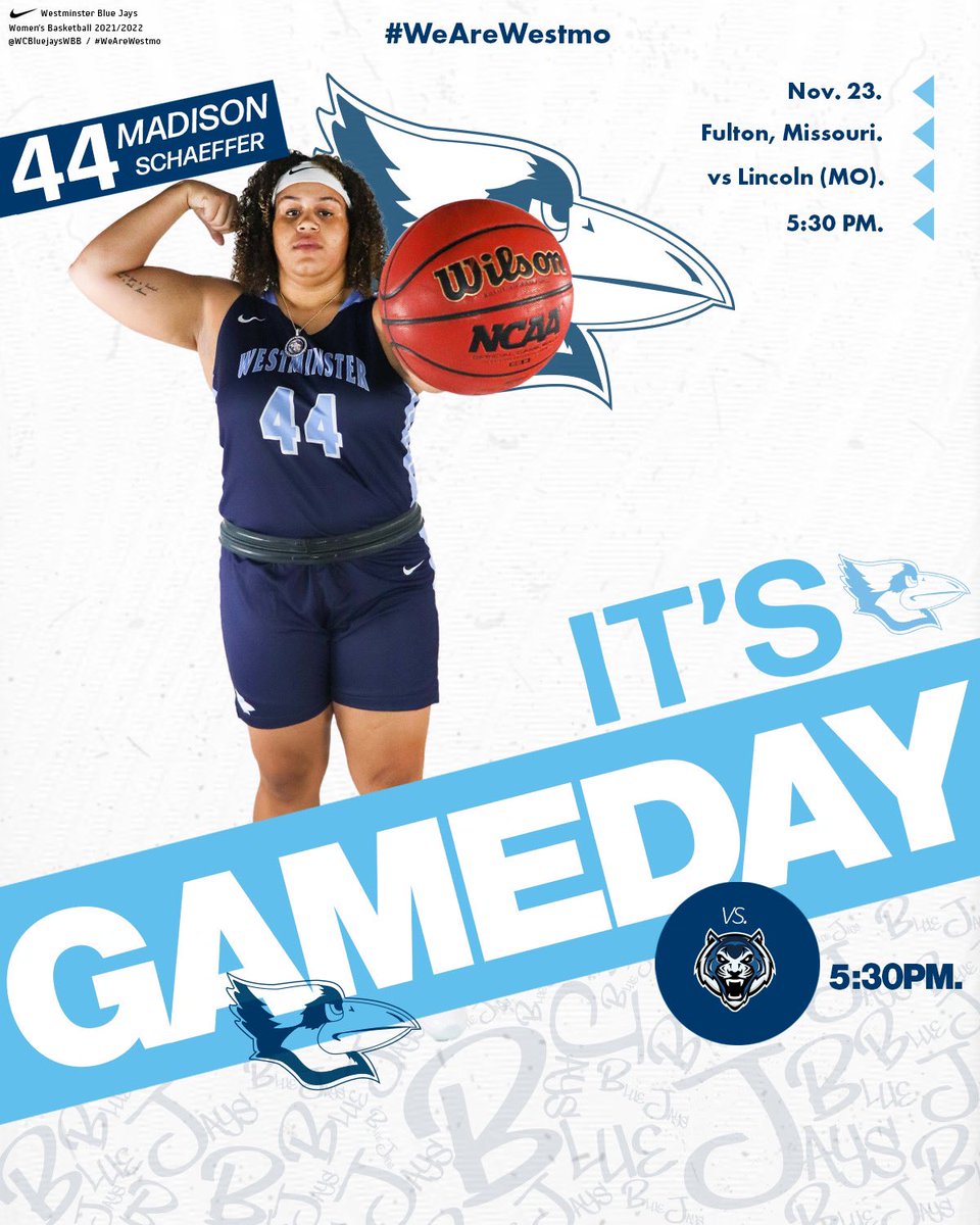 WC_BlueJays's tweet photo. It’s another home @WCBluejaysWBB GAMEDAY!!!

🆚@GoBlueTigers 
📍Fulton, MO
⌚️ 5:30 p.m.
📺 https://t.co/l9ZHtVhsVU https://t.co/7e3BzzEGxP
