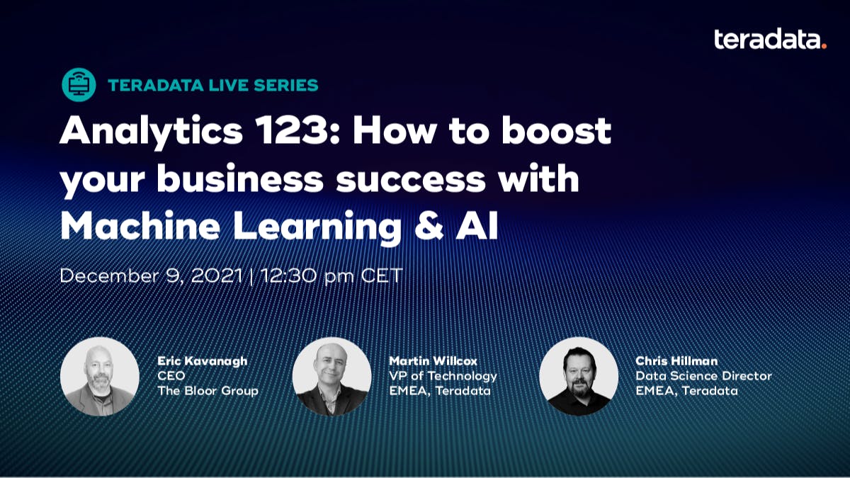 DWright_Data's tweet image. Are you struggling with your #ML &amp;amp; #AI projects? Join our LinkedIn Live session on 9/12 to learn which mistakes you can avoid in your #analytics road to AI success! REGISTER FOR FREE: bit.ly/3cGaIaL #teradata @Willcoxmnk @chillax7 @eric_Kavanagh bit.ly/3FFFAES