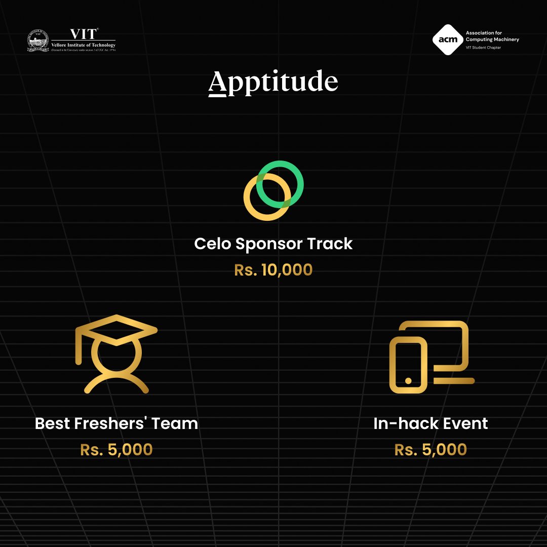 ACM_VIT's tweet photo. We assure you'll walk out of Apptitude as an App Developer!
So are you ready to put your App on the Map this November?
#hackathon #tech #vitvellore #appdev #ios #android #flutter #hackathon #apptitude #prizes #celo https://t.co/D5BJl3ftzx