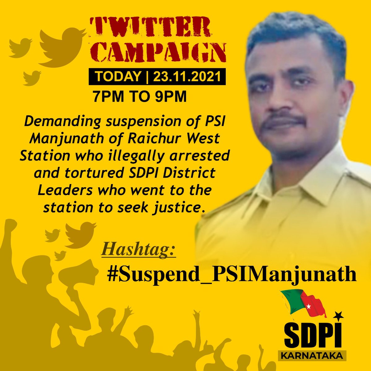 syedimran100492's tweet photo. Asking Justice Is it crime? How can u arrest &amp; torture political leaders? We demand immediate #Suspend_PSIManjunath otherwise we will take legal course of action &amp; huge public outrage. @Raichurpolice @spraichur1 @DgpKarnataka https://t.co/WEFUn0nKdS