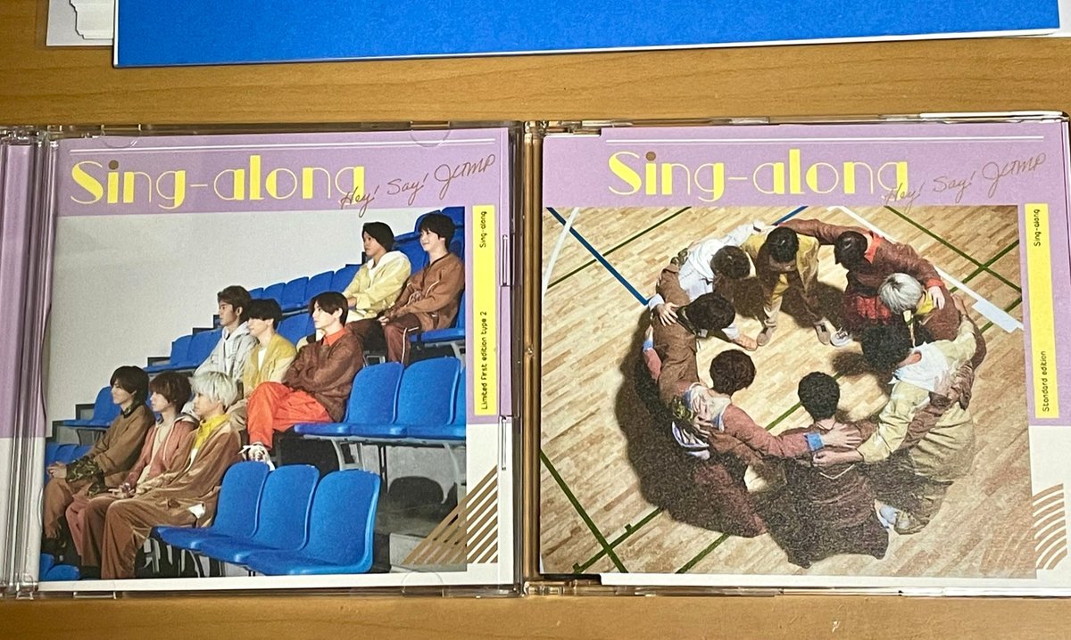 mikage_sawamura's tweet photo. こちらも届きました。Hey!Say!JUMPさんの『Sing-along 』！通常版と限定版2を買ってみたんですが、やっぱり「Break The Wall」のビデオクリップかっこいいですね！「Sing-along」のビデオクリップはどれもとにかく可愛くて「振り幅すごいな…！」となりました。あと、「モノローグ」がすごく好きな曲！ https://t.co/YItUJk9gdk