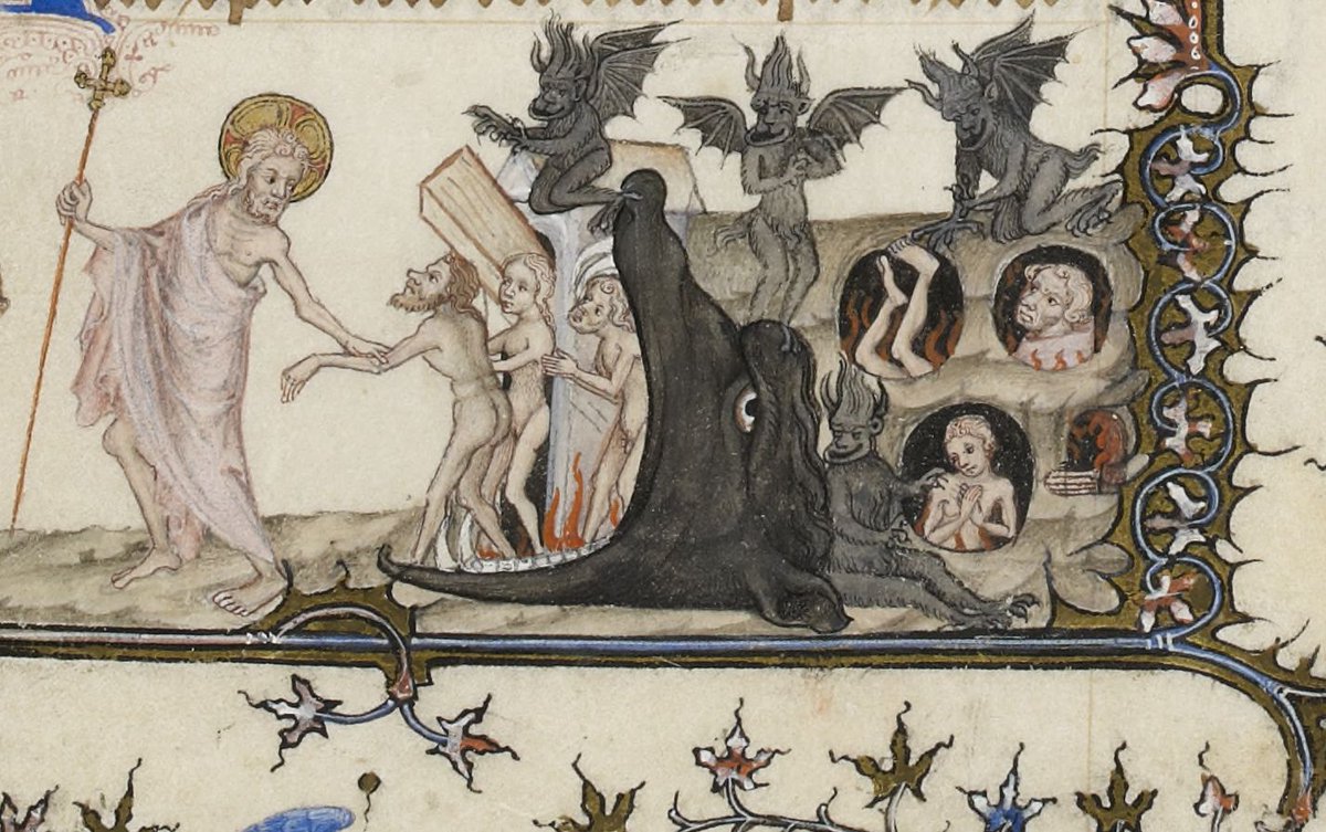 PiersatPenn's tweet photo. A hell mouth for your collection
or
#endofterm #medievaltwitter #hellhotel
BNF NAL 3093 https://t.co/6x8UGbR6U1