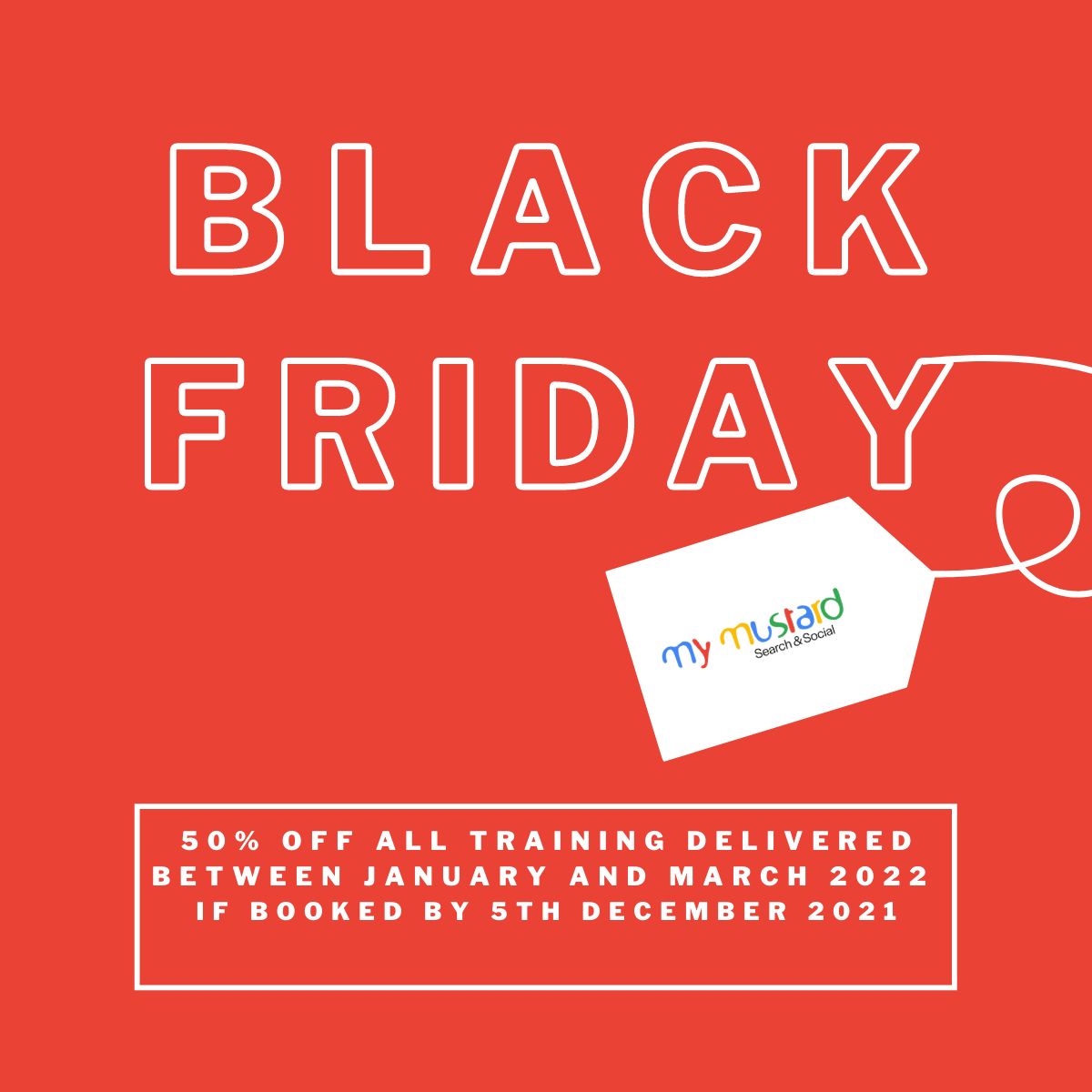 MyMustard's tweet photo. Black Friday offers - if you can't beat them, you may as well join them.
Read more:
https://t.co/uqW0Z7b5xM
#BlackFriday #blog #Google #GooglePremierPartners #ppc #payperclickadvertising #agency #searchandsocial https://t.co/vtO1yNGzgf