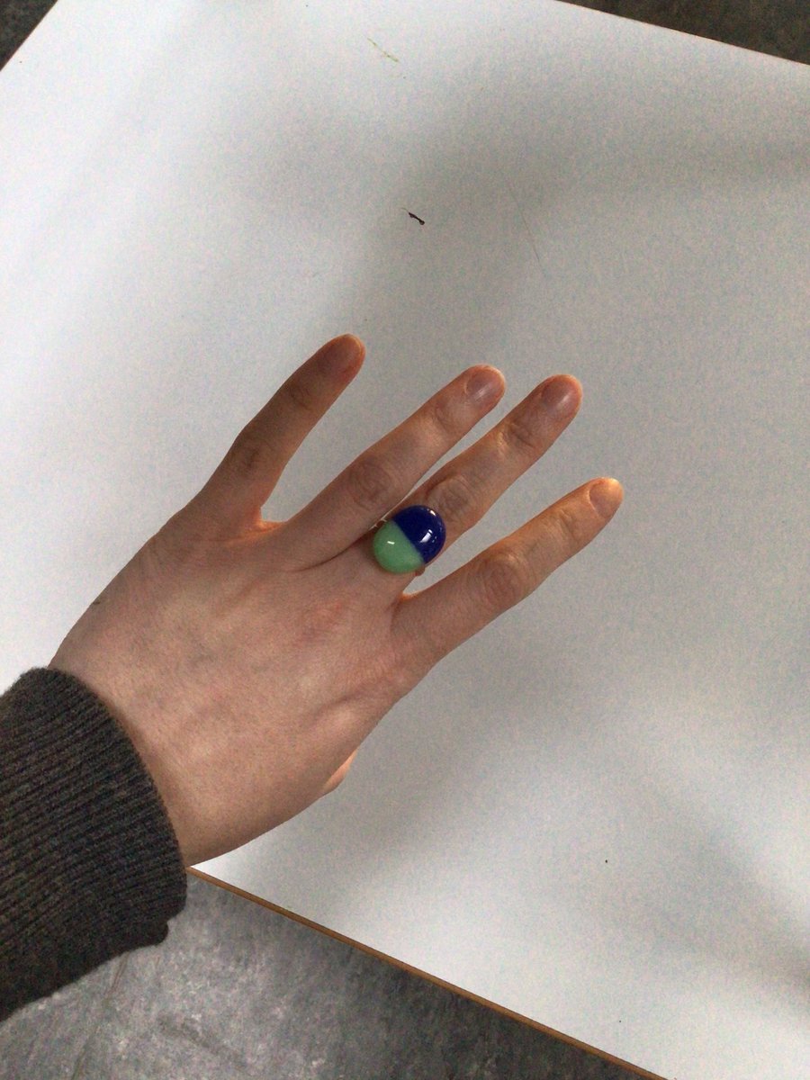 Oide_SarahMc's tweet photo. TYs finished their Stained Glass module last week with some fused glass! First time trying it in our kiln, and it worked! 🎉 They then attached fittings to make some beautiful jewellery. We might have some future designers in our midst @Kingswoodcc16 @GlassSocietyIre #ddletb https://t.co/ILxTkDf7cG