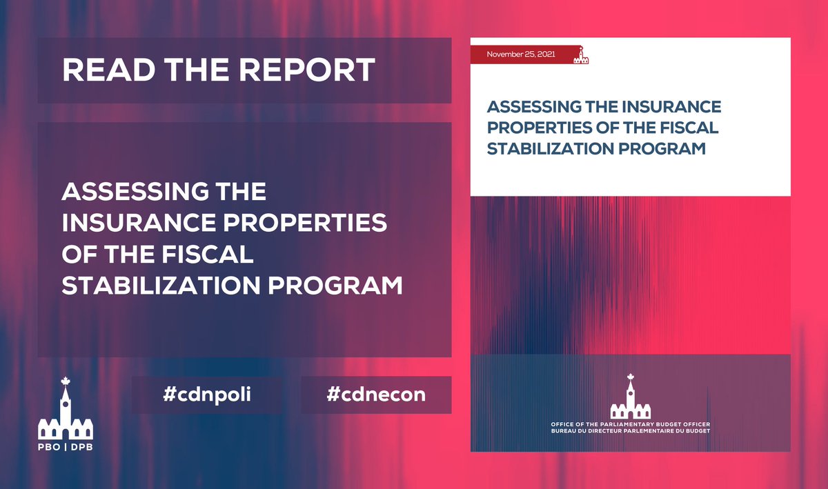 PBO_DPB's tweet photo. REPORT: “Assessing the Insurance Properties of the Fiscal Stabilization Program” https://t.co/FzNockC2mR #cdnecon #cdnpoli https://t.co/oreqd8UMTE