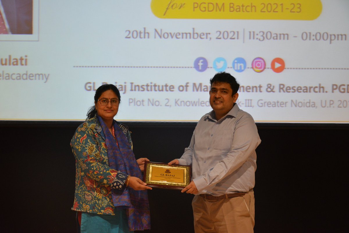 glbajajimr's tweet photo. GL Bajaj Institute of Management & Research. PGDM Institute, Greater Noida organized Expert Talk Series on "Financial Statement Analysis using Live Case" on November 20, 2021 for the students of PGDM Batch 2021-23.
#GLBajaj #GLBajajInstitute #GLBIMR #PGDM #ExpertTalkSeries https://t.co/cPdS5YTelc