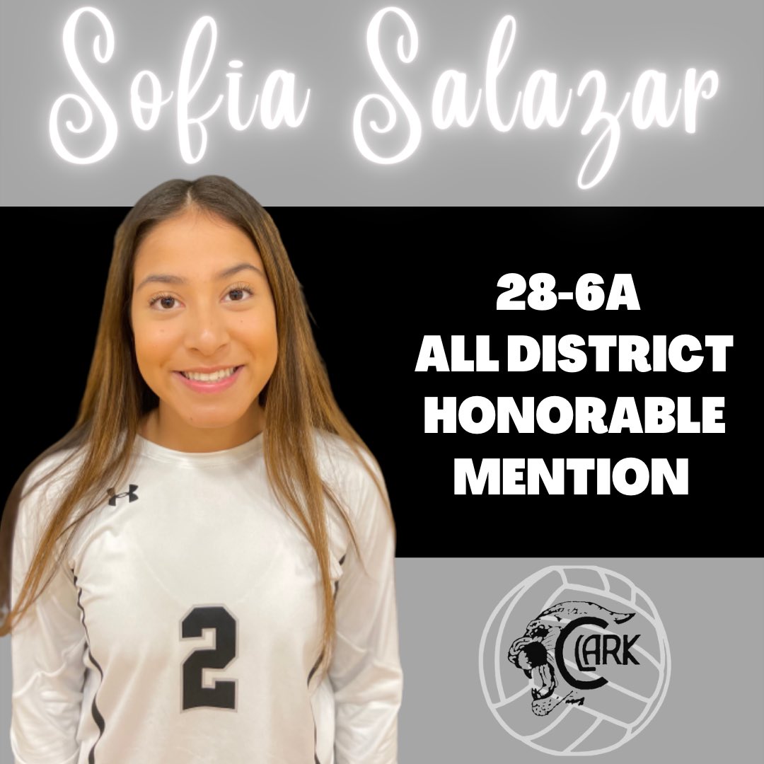 Congratulations to Deannasty, Jaycie, and Sofia for their All-District Honorable Mention selections! 🖤🏐🐾🤍