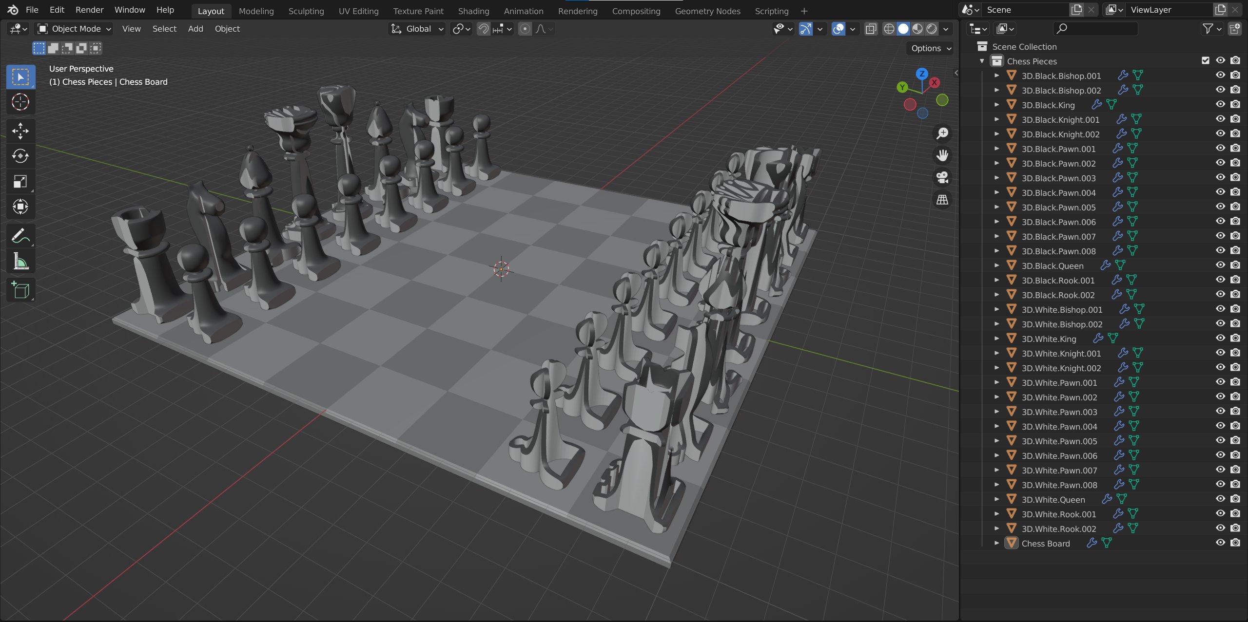 Chess King 3D Models for Download