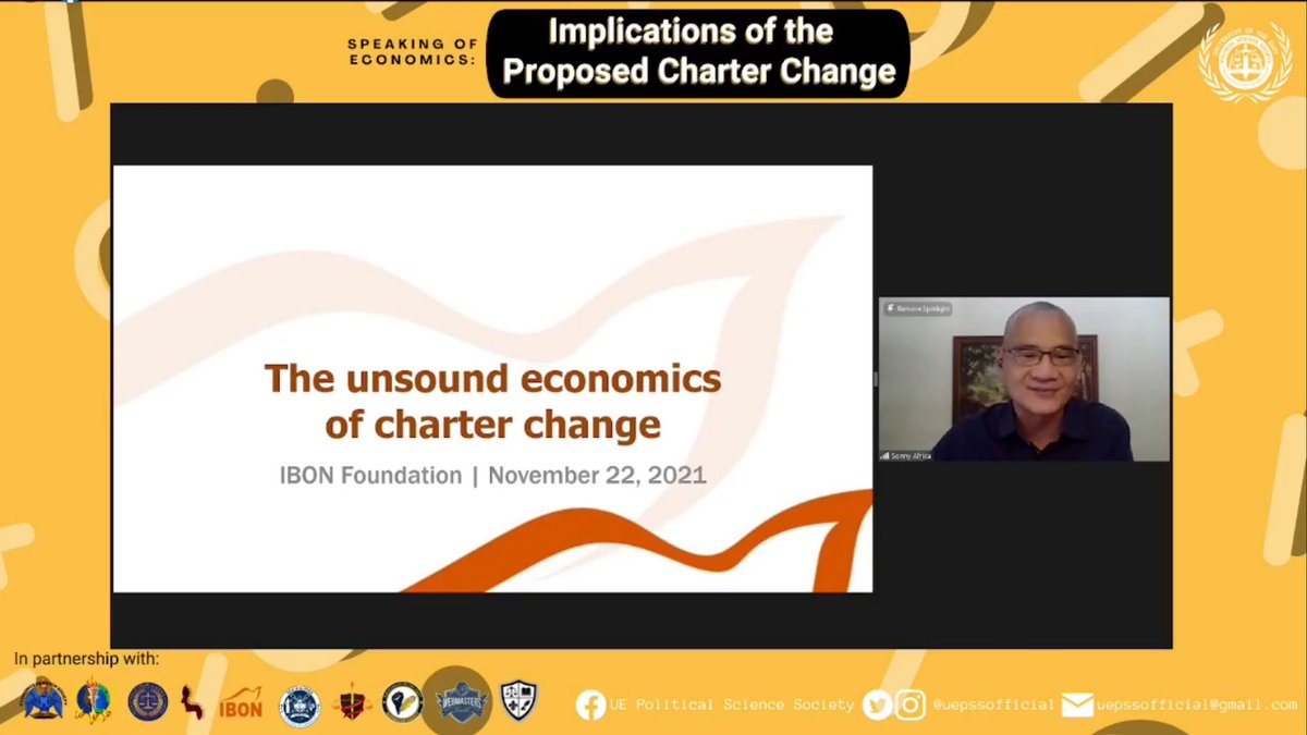 uepssofficial's tweet photo. UE Political Science Society held its fourth event titled, โSpeaking of Economics: Implications of the Proposed Charter Changeโ in November 22, 2021.
See full post here: https://t.co/rK6QIsx3Ws
#SulongPolSci
#IncedereSineTimore
#ForwardWithoutFear https://t.co/h5o78RJU1U