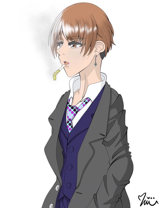 スーツ男子のtwitterイラスト検索結果 古い順