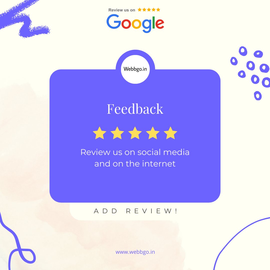 Webbgo_in's tweet photo. Thank you to all our existing 150+ customers for reviewing our work !
#webbgo #thankyou https://t.co/QcGDXq5pPA