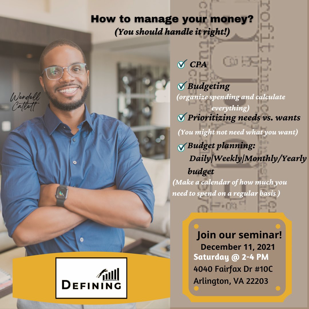 DmvHomeGuru's tweet photo. Be in control of your money, manage it wisely by budgeting. Click the link on my bio!
#financialeducation #personalfinance #financialgoals #DefiningCompany https://t.co/jPmbQsiopO