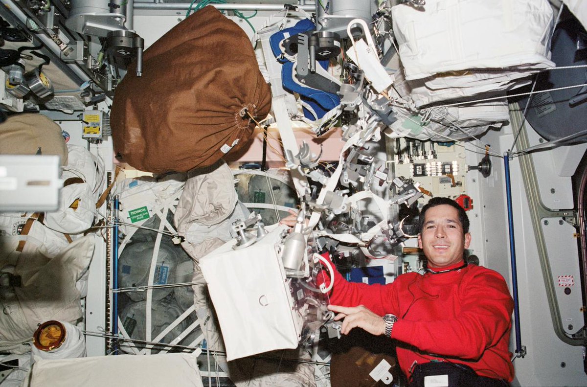 NASA_STI's tweet photo. #OTD in 2002 John Herrington launched aboard Shuttle Endeavour to the @Space_Station & became the first Native American in space. Read more: https://t.co/jU5fRdzDfQ
Find related research in the STI Repository: https://t.co/EP24gHSh8C
#NativeAmericanHeritageMonth #NASAMissionGo https://t.co/p2Dixu7wTB