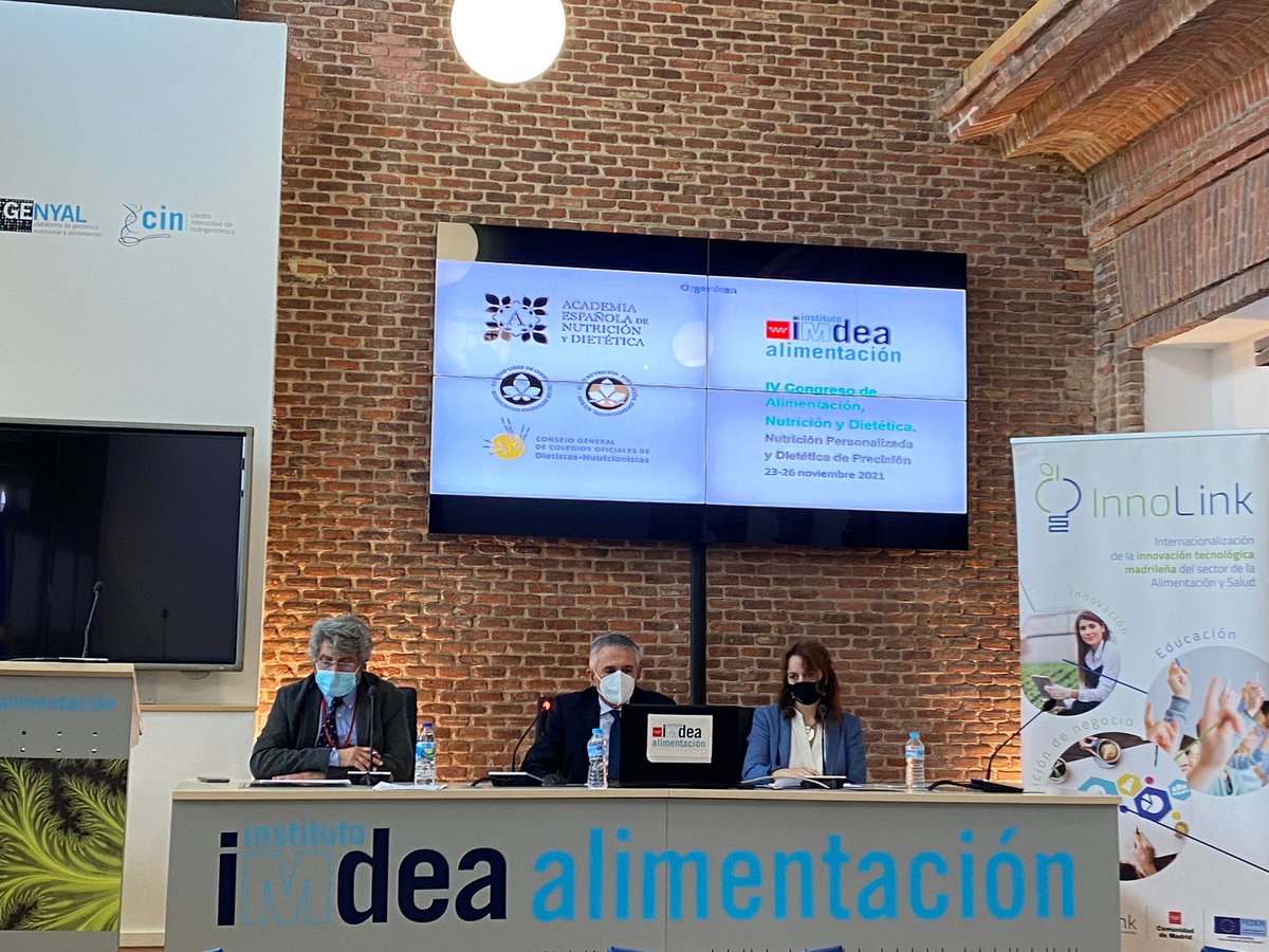 IMDEANutricion's tweet image. La entidad de enlace #Innolink colabora desde @imdeaalimenta en el IV Congreso de Alimentación, Nutrición y Dietética poniendo en valor la importancia de la #nutriciónprecisión para la #salud.
#RetoCongresoAcademia