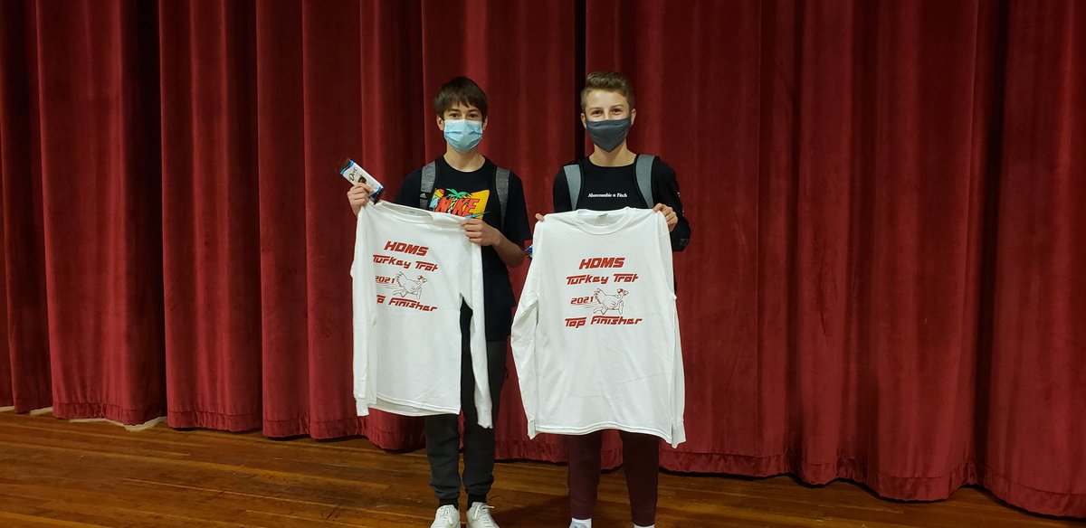 HillcatHDMS's tweet photo. Congratulations to all the Turkey Trot Winners! #hdmspride
8th Grade https://t.co/LCCLWvekgY