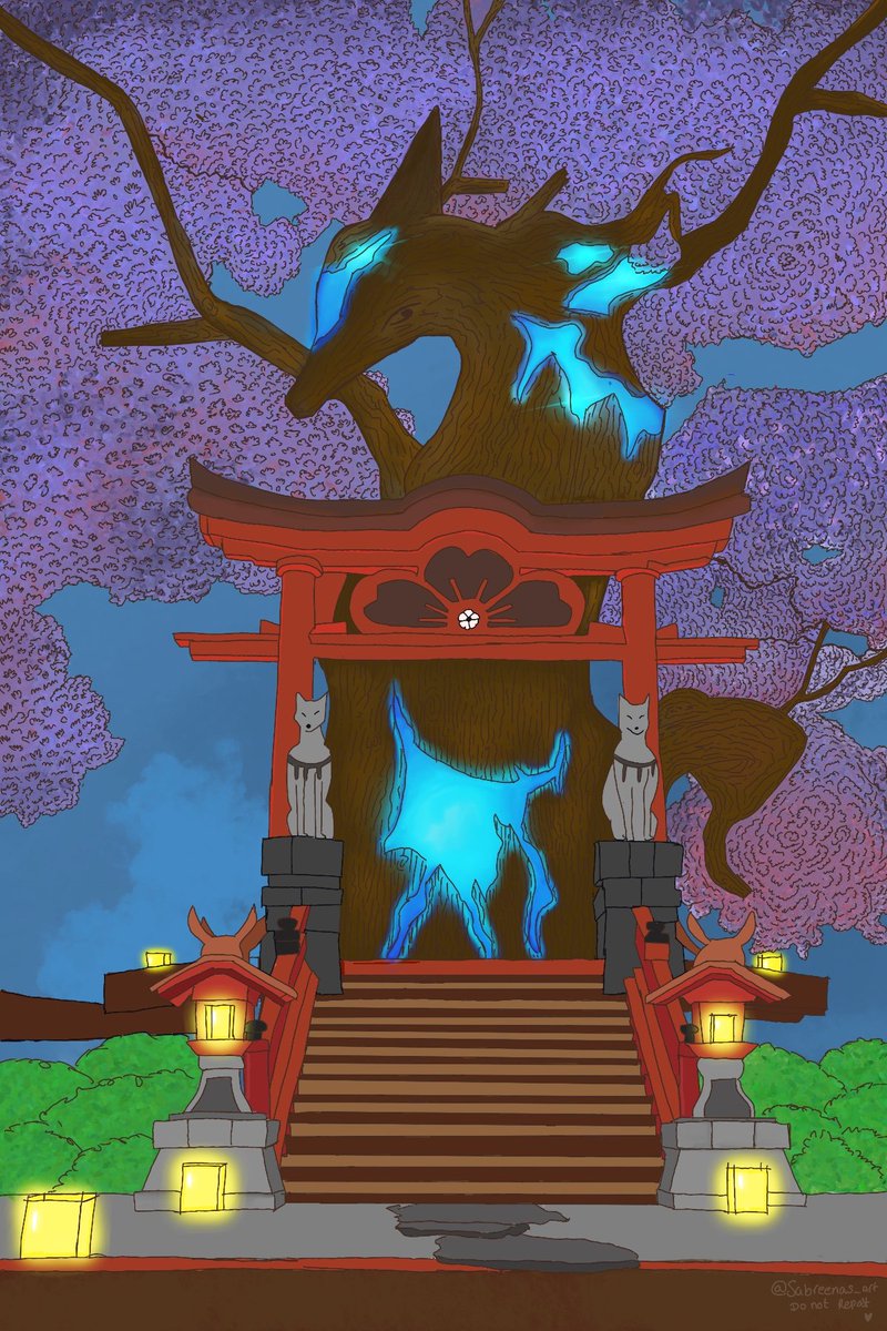 ArtSabreenas's tweet photo. Sacred Sakura tree - Grand Narukami Shrine
Location:Inazuma 

#GenshinImpact #Genshinfanart #illustration #digitalart #sakuratree https://t.co/JnXcJtok5s