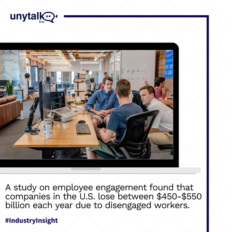 unytalklive's tweet photo. 📉 That’s partly because of employees’ lack of motivation and a lower sense of responsibility, resulting in lower productivity, errors in work, missed deadlines, poor customer service, and lower profits.

Read more here: 👉 https://t.co/P1V9Mfag9Q 

#Unytalk https://t.co/Acss55Y4vl