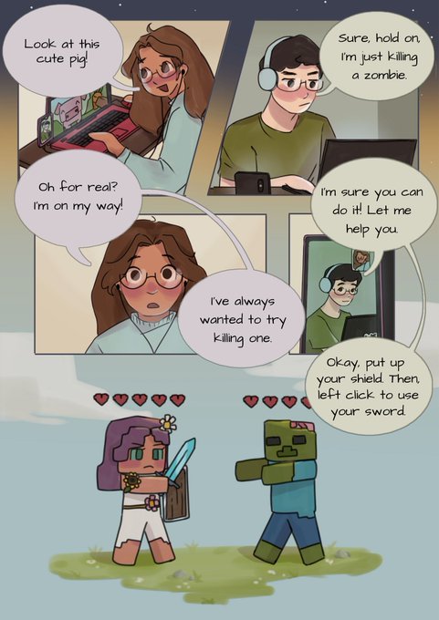 + a comic i made for a school project :] 