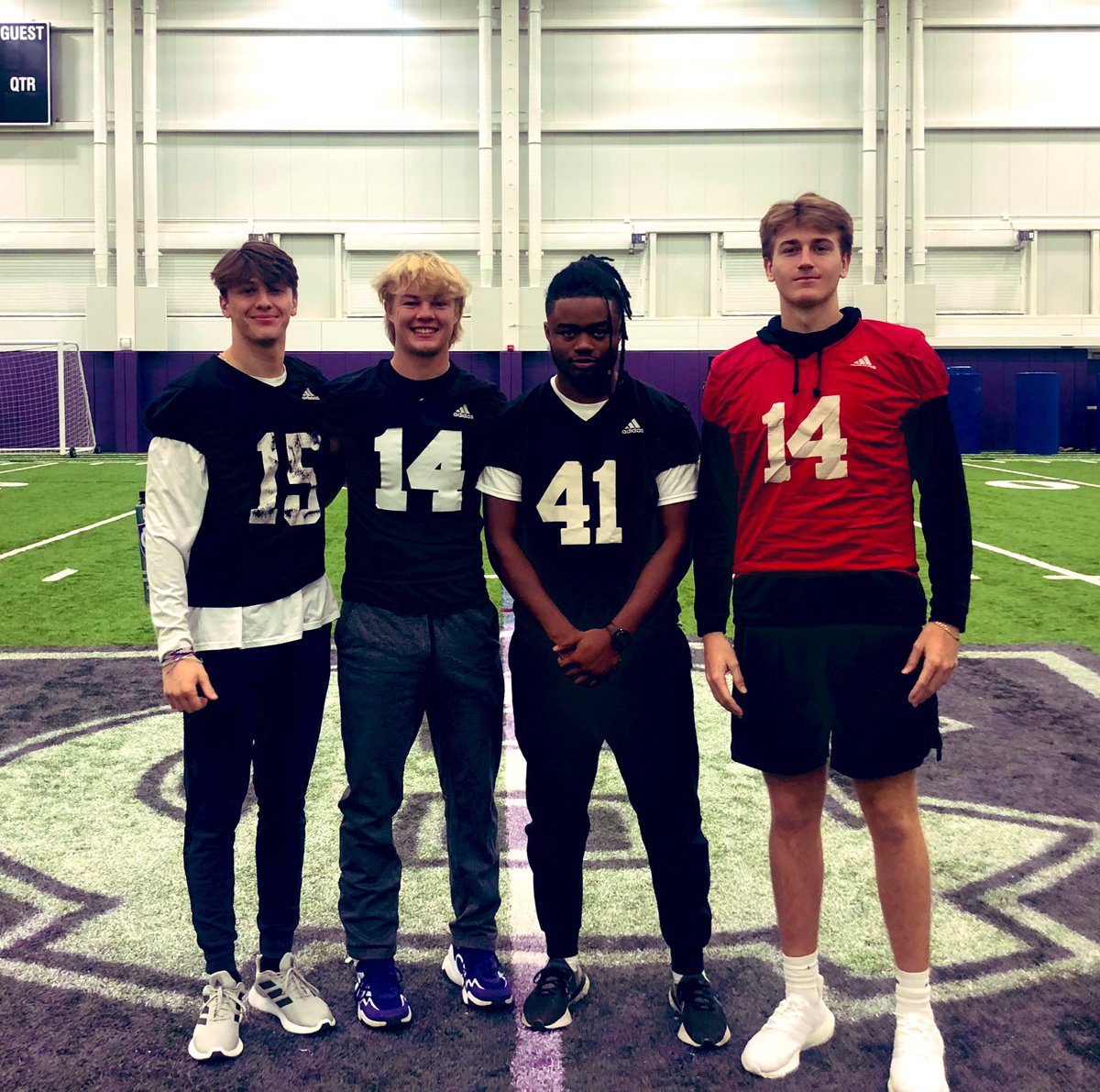 Our week 12 award winners!!
The SHIELD: Brandon Cox
The STRIKE: Griffin Wiegel
The HAMMER: Jake Jarmolowich
The CROWN: Jared Kreimer
✝️⚔️🏈 #OneBeat