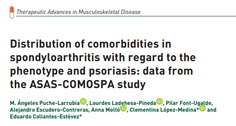 Official_ASAS's tweet photo. #ASAS #COMOSPA publication
How does the prevalence of comorbidities differ between patients with axial and peripheral phenotypes?
Read the study here: https://t.co/Cs74usBGFU https://t.co/0IiC1fOIUP