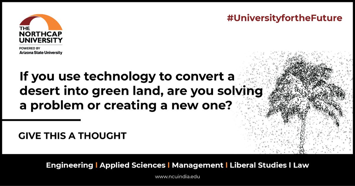 NorthCap_Univ's tweet image. While we change the environment to suit our needs, what unexpected consequences are we potentially creating?

Share your thoughts in the comments.
#givethisathought #shareyouropinion #factbased #responsibility #environment #greenland #desert #savetheplanet🌍 #technology