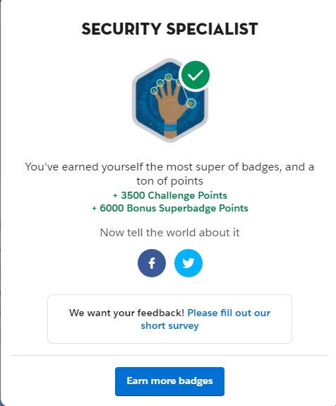 avoltaire9's tweet photo. Over the weekend, I earned my first Superbadge. It was an overall rewarding and learning experience.   #salesforce, #trailhead, #awesomeadmin, #sfdc https://t.co/oaZo53DTjD