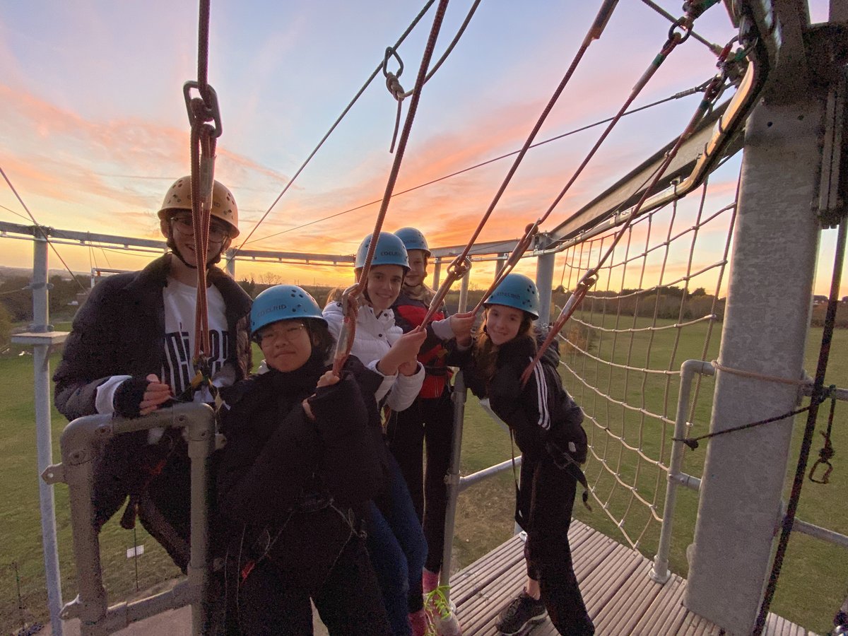 Pupils in <a href="/SHSYear8/">@SHSYear8</a> are having a fantastic time <a href="/RockUKAdventure/">Rock UK</a> The weather is great and spirits are as high as the climbing ropes they're tackling. Overcoming fears, forging new friendships and making memories. #FrontierCentre