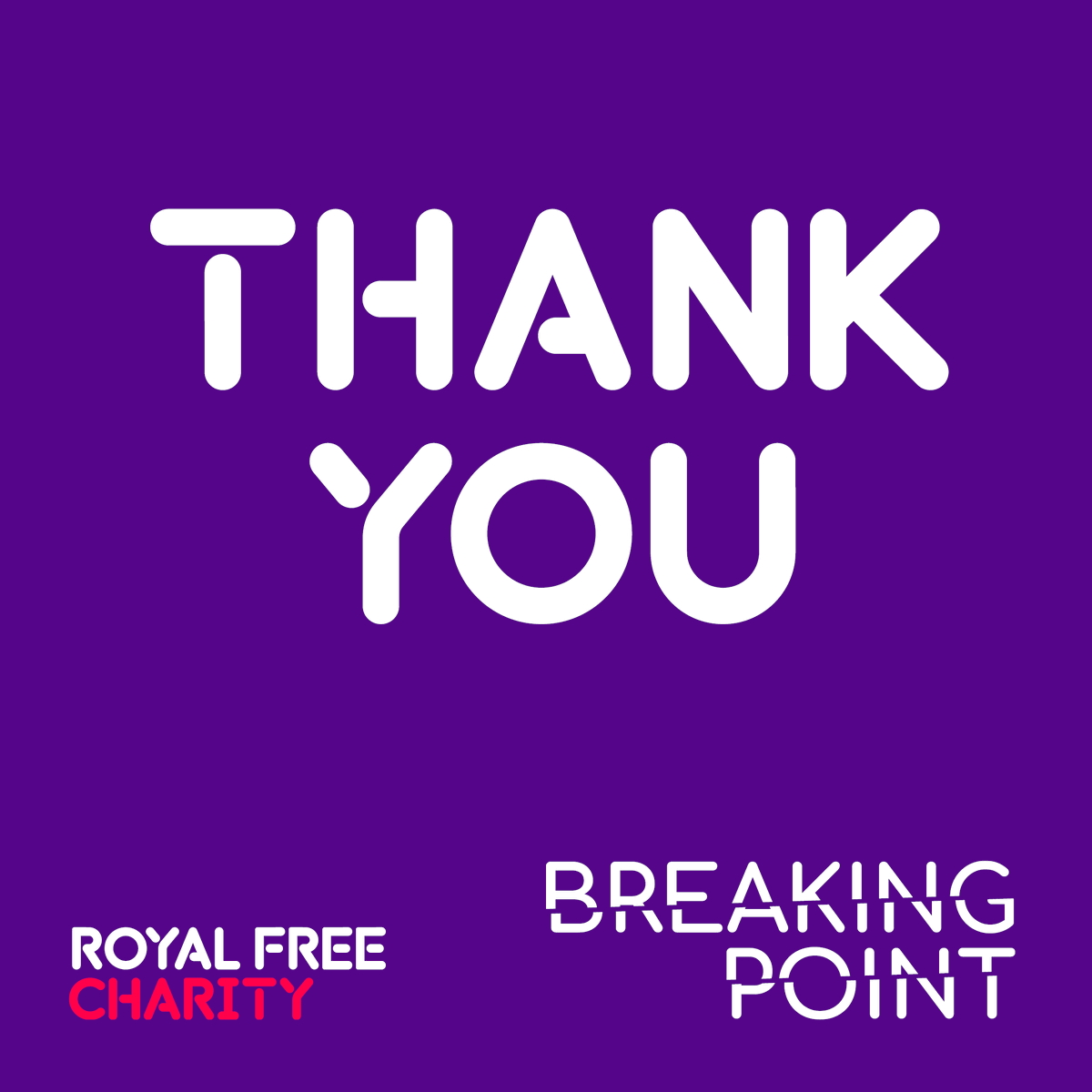 RoyalFreeChty's tweet photo. We did it! Over £563k raised in 52 hours!
Thank you SO MUCH to every one of our superb supporters. Your generous donations will help speed up the @royalfreenhs pandemic recovery. Thanks also to our match funders for making those donations go even further!
#BreakingPoint21 https://t.co/USSzVIEkw5