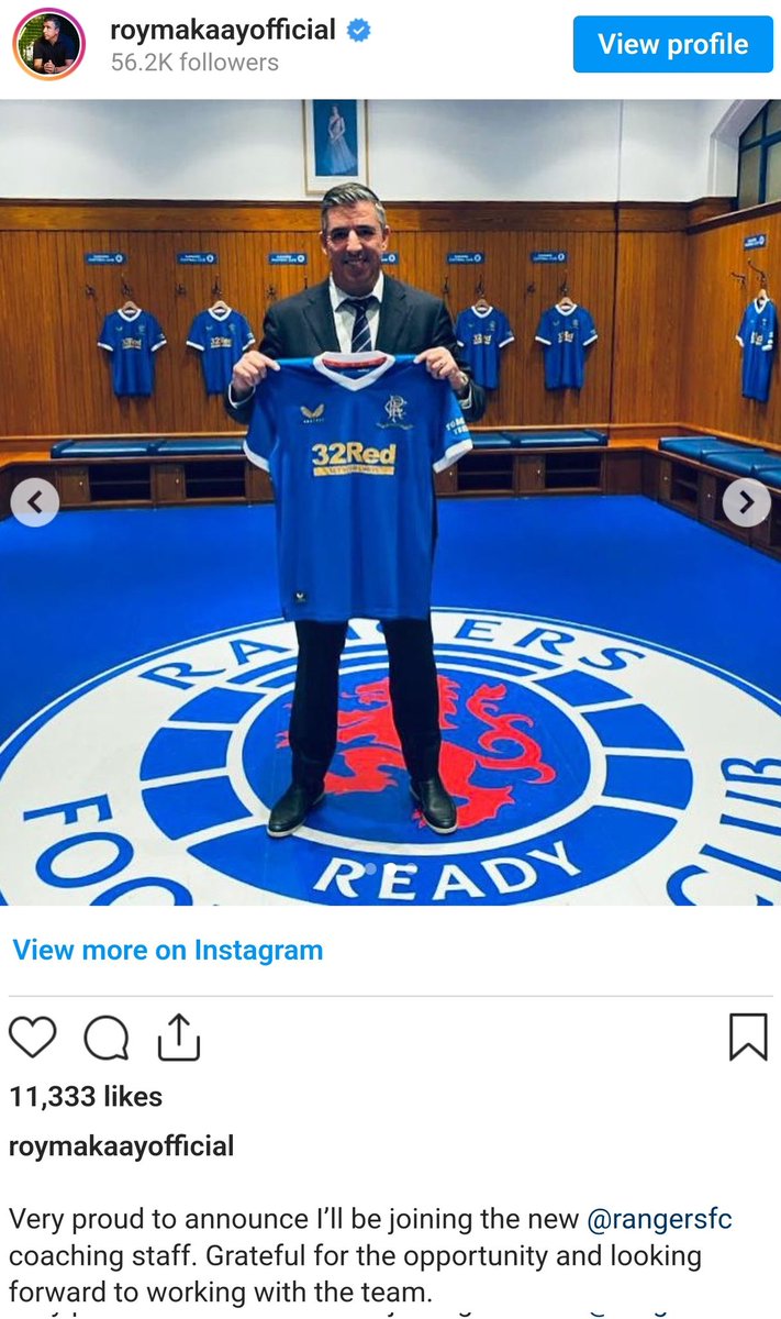 RaingersFc's tweet photo. Even Roy Makaay is calling us the new Rangers... https://t.co/7htEsn8tYs
