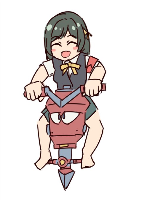 これはサクガーンに乗っている三船栞子です(?) 