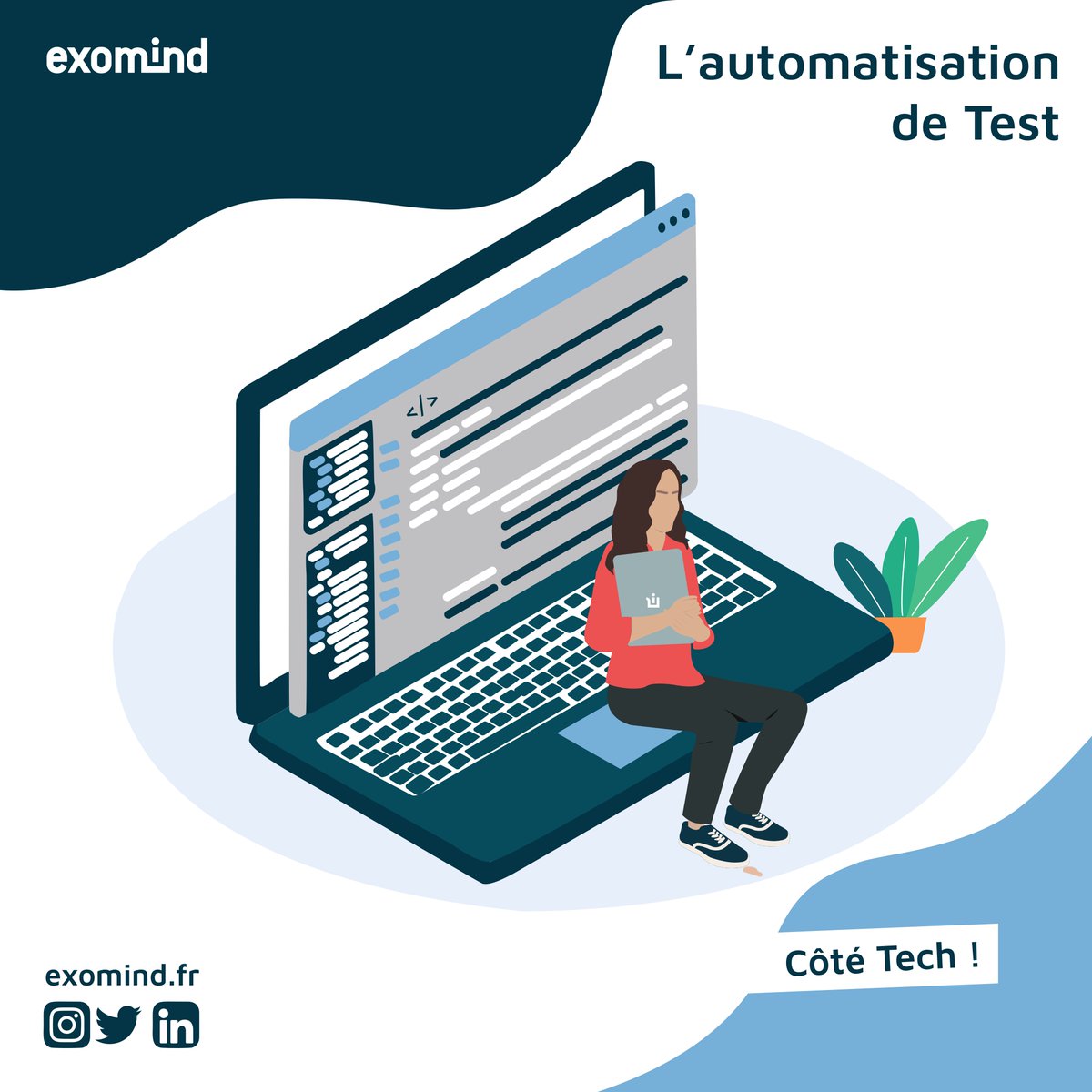 exomind_fr's tweet image. Les enjeux du test automatisé ! 
Qualité, robustesse, fiabilité ... Quels outils utiliser pour mettre en place un bon processus d&apos;automatisation de test ? 
👉Retrouvez l&apos;avis de nos experts sur LinkedIn linkedin.com/pulse/les-enje…

#cotétech #exomind #test #tech #paris #joinus