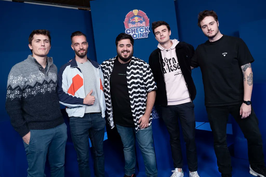 Doigby's tweet photo. On a pris une bonne dose de fun pour ce nouvel épisode du Good Game Show, ça régale 🤩 @RedBullFrance
▶ @HugoDecrypte & @Simon_Puech VS @Micode & @ClementHTR
Ça arrive demain à 17h sur #RedBullCheckpoint https://t.co/x9sJi4o9qs