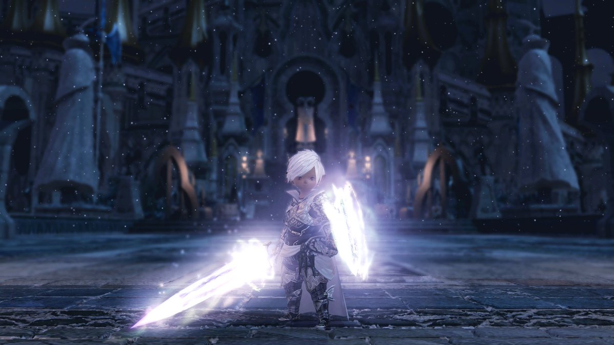 impulzeGG's tweet photo. Paladins are the face of the Endwalker expansion so I decided to grind out the Excalibur Zeta &amp; Aegis Shield Zeta relic weapons...but my current Pally glam doesn't match it. I'm using the earlier tier Curtana Nexus &amp; Holy Shield Nexus instead 🤗
#FFXIV #FFXIVScreenshots #GPOSERS https://t.co/grpARZQRUx