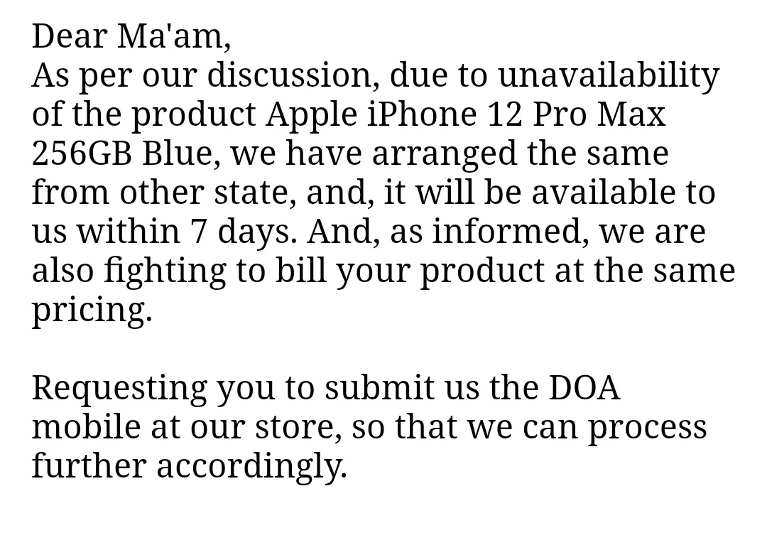 KiranParhad's tweet photo. @RelianceDigital Sent all the details. Please check the screenshot of email. But now they are refusing to give me replacement. https://t.co/OQEj3ZIJbc