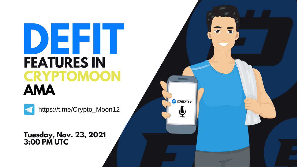 DEFITofficial's tweet photo. #DEFIT Community,
We are being featured in an #AMA with #CryptoMoonπ₯. DEFIT will be answering some of your top questions and discussing the benefits and use cases of the #defittoken.
Join: https://t.co/5eaYgMdXcS
3:00 PM UTC βοΈ
#crypto #fitness #stayfitwithdefit https://t.co/f04cSeYwRw