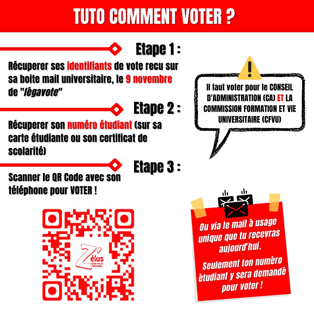 leselum's tweet photo. 📣 Élections de tes représentants étudiants à l’Université de Montpellier 

Tu as reçu un mail, sur ta boîte mail #universitaire ou tu n’as qu’à mettre ton numéro étudiant pour VOTER ! 

➡️ 2 min pour 2 ans de #représentation #étudiante https://t.co/IMRNXGxYii