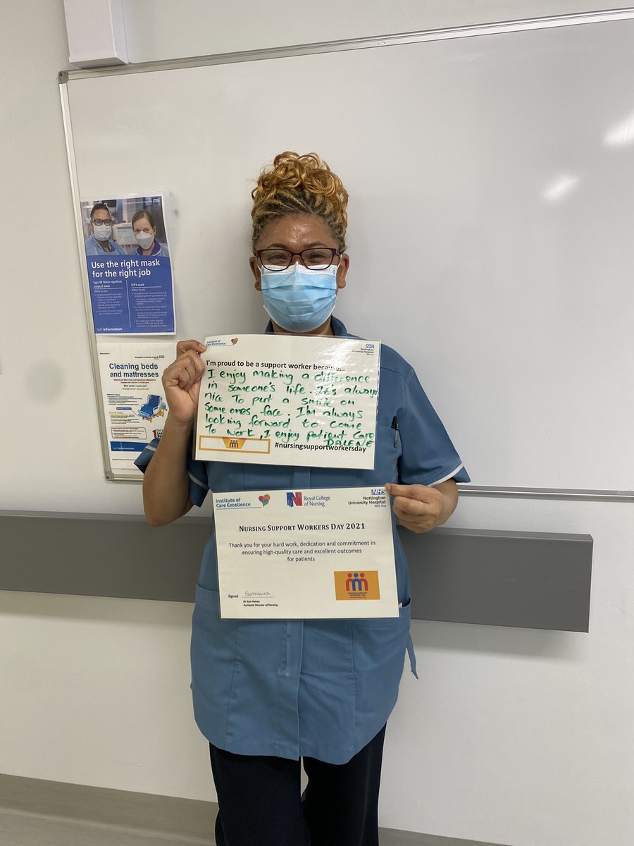 emmacross_2019's tweet photo. A selection of amazing support workers from our visits this morning. Thanks for all you do 👏⭐️ #NursingSupportWorkersDay @NUHInstitute @widerworkforce @TeamNUH @RCNEastMids https://t.co/Ezdw8yqUcs